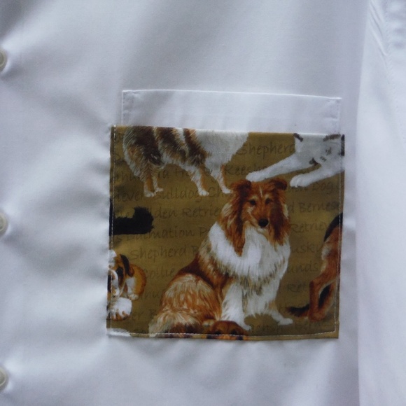 Dogs on My Back Short Sleeve 2X Blouse or Coverup - Picture 3 of 5